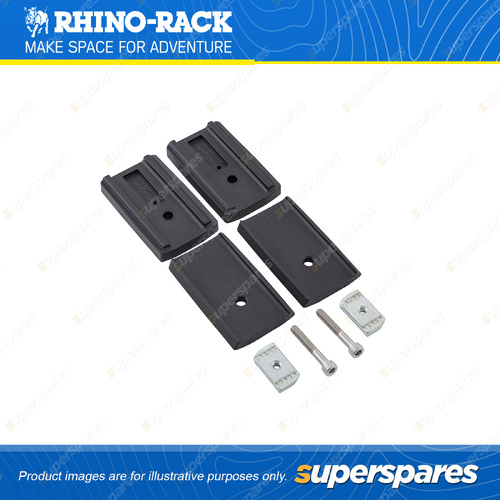 4 x Rhino Rack Quick Mount HD Spacers 15mm QMHD15 - Suits RLT600 RCH RCL Legs