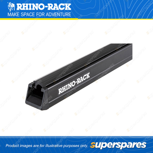 Rhino Rack Heavy Duty Bar Black 1250mm RB1250B - Incl. Rubber Strip & End Caps