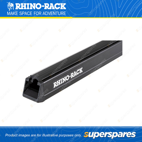Rhino Rack Heavy Duty Bar Black 1500mm RB1500B - Incl. Rubber Strip & End Caps