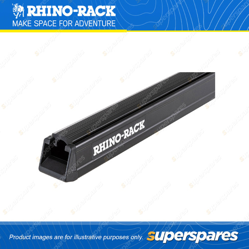Rhino Rack Heavy Duty Bar Black 1650mm RB1650B - Incl. Rubber Strip & End Caps
