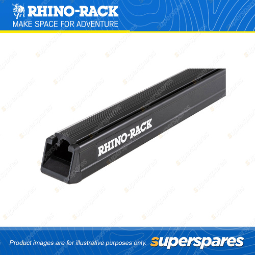 Rhino Rack Heavy Duty Bar Black 2000mm RB2000B - Incl. Rubber Strip & End Caps