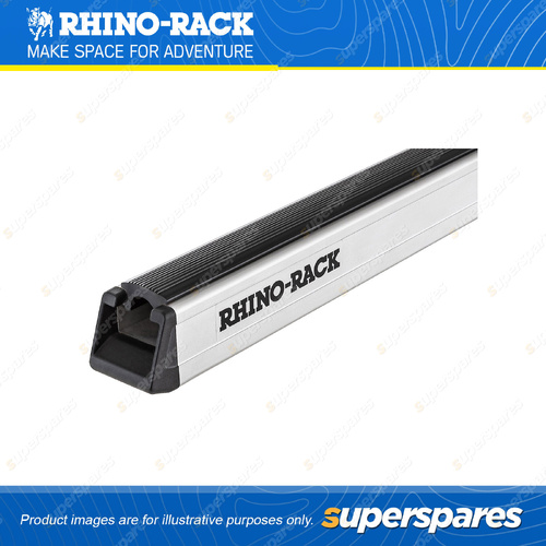 Rhino Rack Heavy Duty Bar Silver 2400mm RB2400S - Incl. Rubber Strip & End Caps
