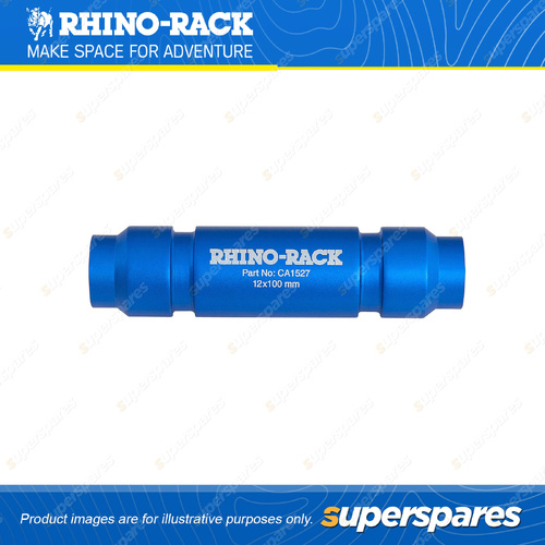 Rhino Rack Thru Axle Insert RBCA031 - 12mm x 100mm Blue Anodized Aluminum