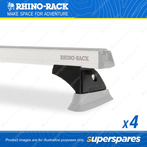 4 x Rhino Rack 52mm High Profile RCH Locking Legs RCH4 - with Key Locking System