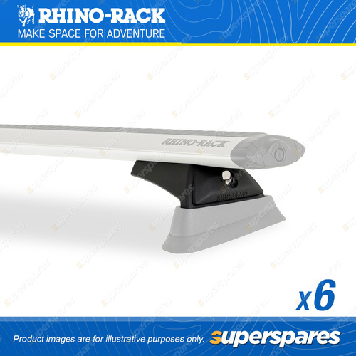 6 x Rhino Rack 37mm Low Profile RCL Locking Legs RCL6 - with Key Locking System