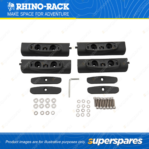 Rhino Rack RCP Base Kit RCP19-BK - Suits RC and RV Roof Rack Systems Pack of 4