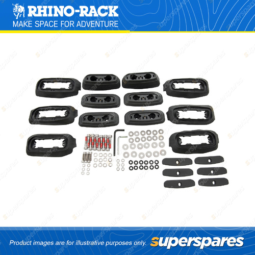 Rhino Rack RCP Base Kit RCP23-BK - Suits RC and RV Roof Rack Systems Pack of 6