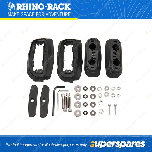 Rhino Rack RCP Base Kit RCP23F-BK - Suits RC and RV Roof Rack Systems Pack of 2