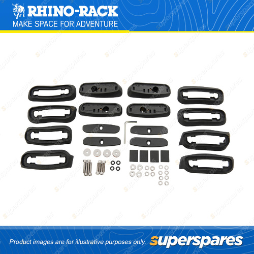 Rhino Rack RCP Base Kit RCP24-BK - Suits RC and RV Roof Rack Systems Pack of 4