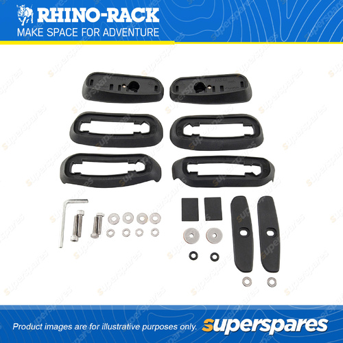 Rhino Rack RCP Base Kit RCP24F-BK - Suits RC and RV Roof Rack Systems Pack of 2