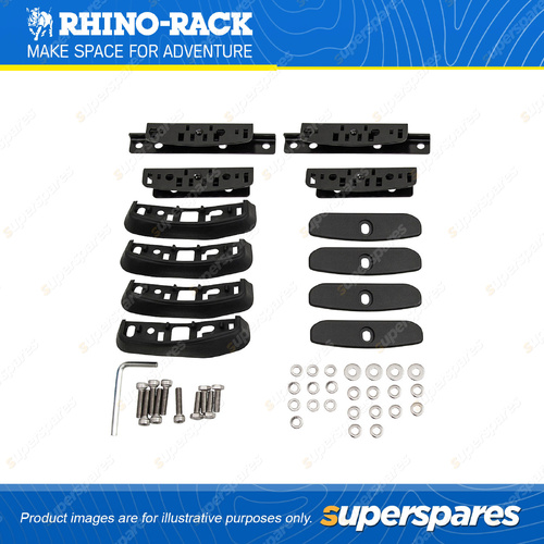 Rhino Rack RCP Base Kit RCP27-BK - Suits RC and RV Roof Rack Systems Pack of 4