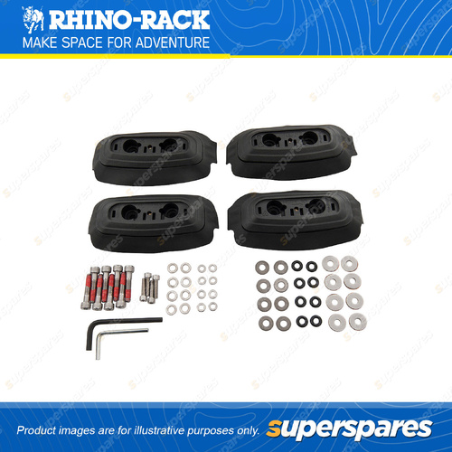 Rhino Rack RCP Base Kit RCP37-BK - Suits RC and RV Roof Rack Systems Pack of 4