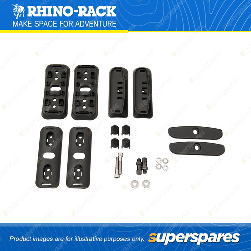Rhino Rack RCP Base Kit RCP47H-BK - Suits RC and RV Roof Rack Systems Pack of 2