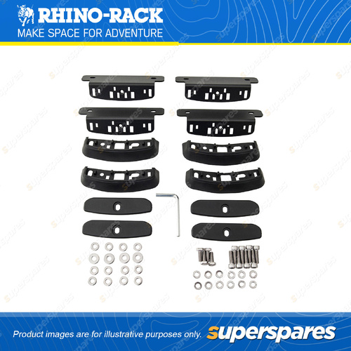 Rhino Rack RCP Base Kit RCP60-BK - Suits RC and RV Roof Rack Systems Pack of 4