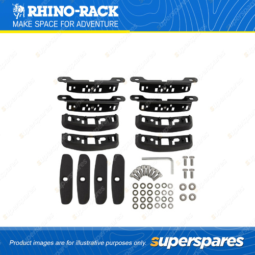 Rhino Rack RCP Base Kit RCP66-BK - Suits RC and RV Roof Rack Systems Pack of 4