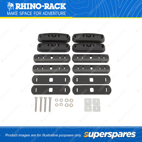 Rhino Rack RCP Base Kit RCP72-BK - Suits RC and RV Roof Rack Systems Pack of 4