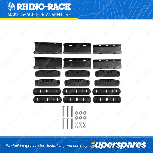 Rhino Rack RCP Base Kit RCP76-BK - Suits RC and RV Roof Rack Systems Pack of 6