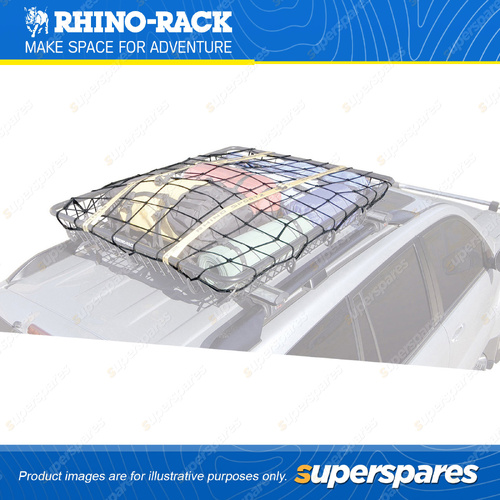 Rhino Rack Large Luggage Net RLN1 - 120cm x 80cm Suits Steel Mesh Baskets