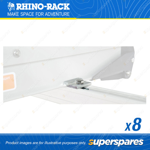 8 x Rhino Rack Ladder Rack Lock Tab RLTAB-8 Suits Ladder Rails to Heavy Duty Bar