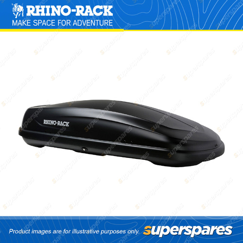 Rhino Rack MasterFit Black Roof Box 370L RMFT370A - Suits Vortex & Euro Systems