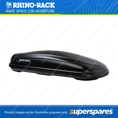 Rhino Rack MasterFit Black Roof Box 410L RMFT410A - Suits Vortex & Euro Systems