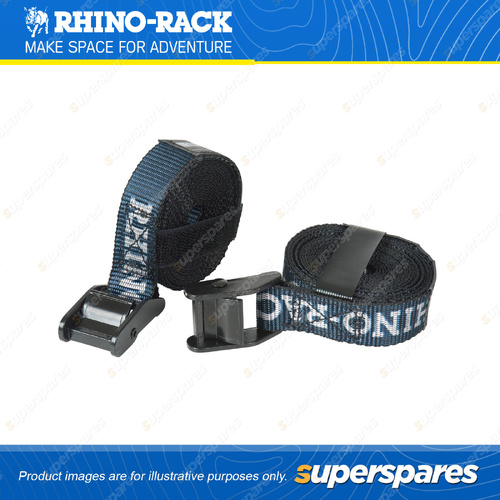 Rhino Rack 3m/10ft Tie Down Straps RTD3 - Lashing Capacity 225kg / 496lb