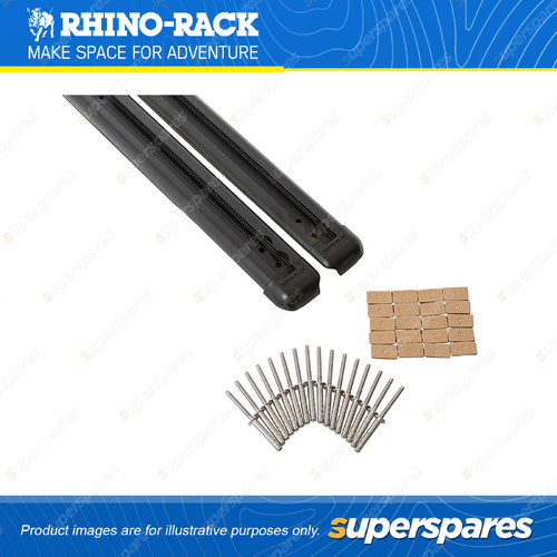 Rhino Rack RTS Track Set RTS556 - in a Pack of 2 Includes Hardware and End Caps