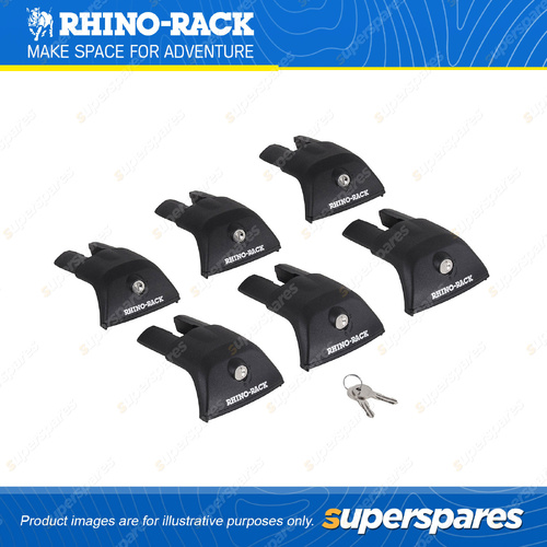 6 x Rhino Rack RVL Legs RVL6 - Low Locking Leg 45mm Suits the VA Bar Extrusion
