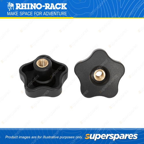 2 x Rhino Rack M10 Turn Knob Replacement SP336 - Suits Recovery Tracks Bracket