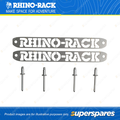 Rhino Rack Pioneer Badges SP338 - with Rivets Included Suits Pioneer NG