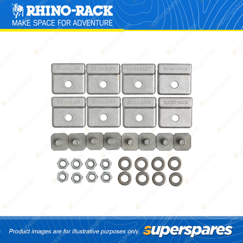8 x Rhino Rack Ladder Rack Lock Tabs SUB0755 - Suits Ladder Rails to Vortex Bar