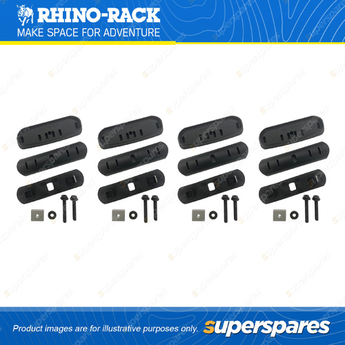 Rhino Rack RCP Base Kit in a pack of 4 for RC and RV Roof Rack Systems RCP93-BK