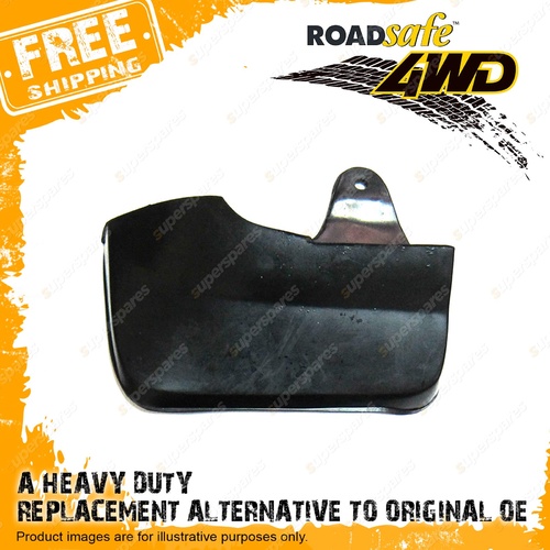 Roadsafe 4x4 OffRoad Black Rubber Mud Flap 230 x 355mm Premium Quality KMF412