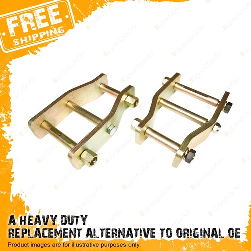 Pair Front Trupro Extended Shackles for Toyota Hilux YN106 Solid Axle 88-97