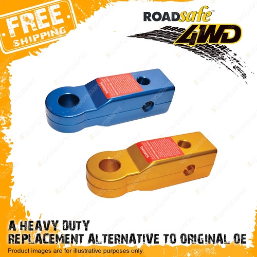 2 Pcs Roadsafe 4WD Rear Tow Points Alloy Blue Gold Premium Quality RTH003 RTH004
