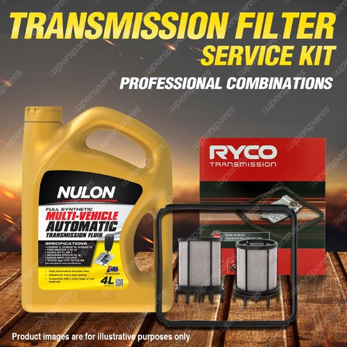 Ryco Transmission Filter + Full Synthetic Oil Kit for Audi A4 B5 4Cyl A6 C4 V6