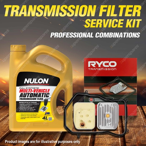 Ryco Transmission Filter + Full Synthetic Oil Kit for Audi A4 B5 4Cyl 1.8L 95-99