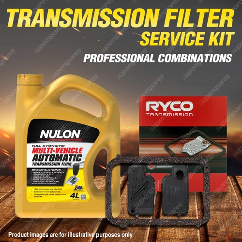 Ryco Transmission Filter + Full SYN Oil Kit for Mitsubishi Pajero NM V6 3.5