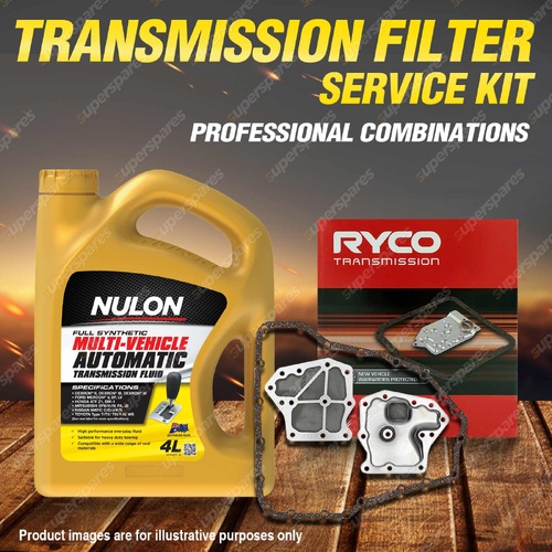 Ryco Transmission Filter + Full SYN Oil Kit for Nissan X-TRAIL T30 2.5 01-06