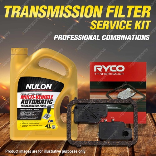 Ryco Transmission Filter + Full Synthetic Oil Kit for Mitsubishi Pajero NM NP NS