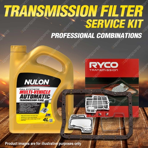 Ryco Transmission Filter + Full SYN Oil Kit for Toyota Landcruiser BJ40 60 70 75