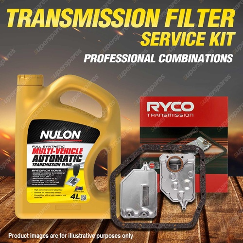 Ryco Transmission Filter + Full Synthetic Oil Kit for Toyota Corolla AE80 82 86