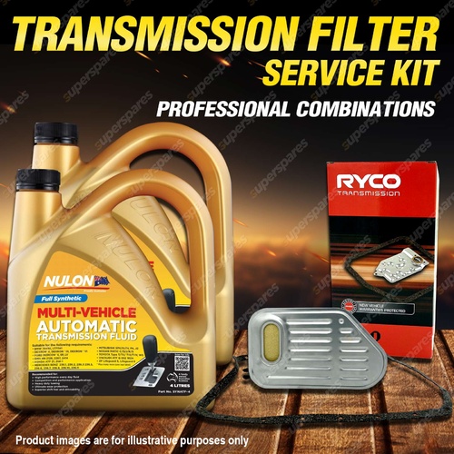 Ryco Transmission Filter + 8L Full SYN Fluid for Ford Ranger PX 6R80 Trans