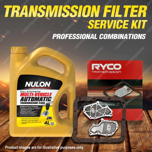 Ryco Transmission Filter + SYN Fluid Kit for Ford F250 F350 A 250 6Cyl 4.1L