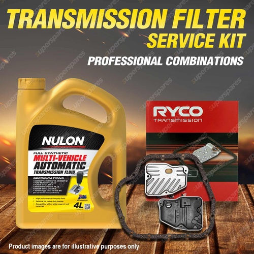 Ryco Transmission Filter + SYN Fluid Kit for Toyota Corolla ZRE172R 4Cyl 1.8L