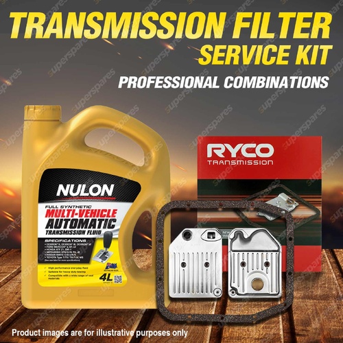 Ryco Transmission Filter + SYN Fluid Kit for Ford Bronco F150 F250 F350 RM 302