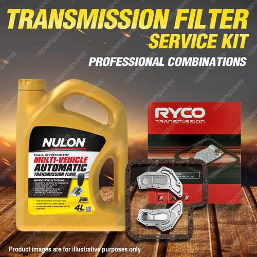 Ryco Transmission Filter + SYN Fluid Kit for Ford Bronco Cortina MK Cougar