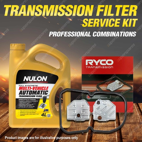 Ryco Transmission Filter + SYN Fluid Kit for Ssangyong Musso 601 602 Wagon Trans