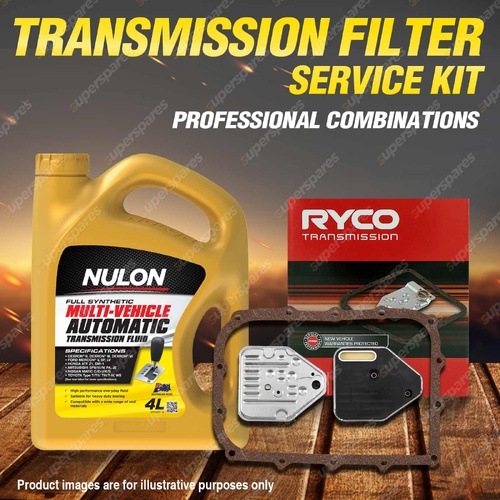 Ryco Transmission Filter + SYN Fluid Kit for Chrysler Lebaron Neon JA SE LX 4Cyl