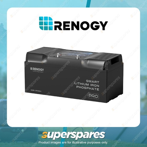 Renogy Pro 12V 200A Smart Lihtium Iron Phosphate Battery with BT & Self-Heating